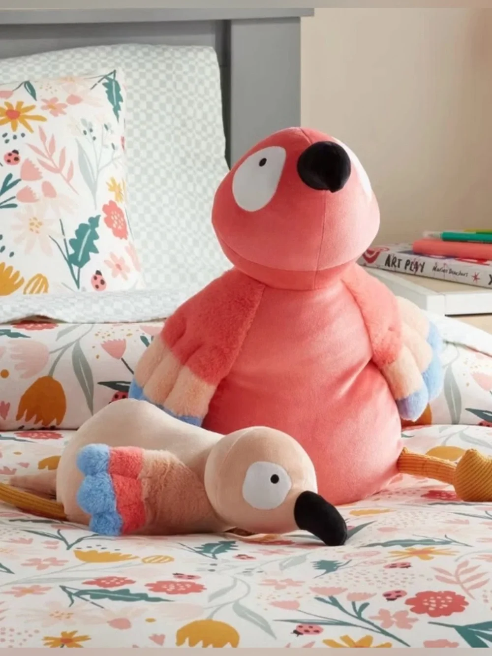 Pillowfort Parrot and Baby Weighted Plush for Kids | Bird Throw Pillow *NEW*